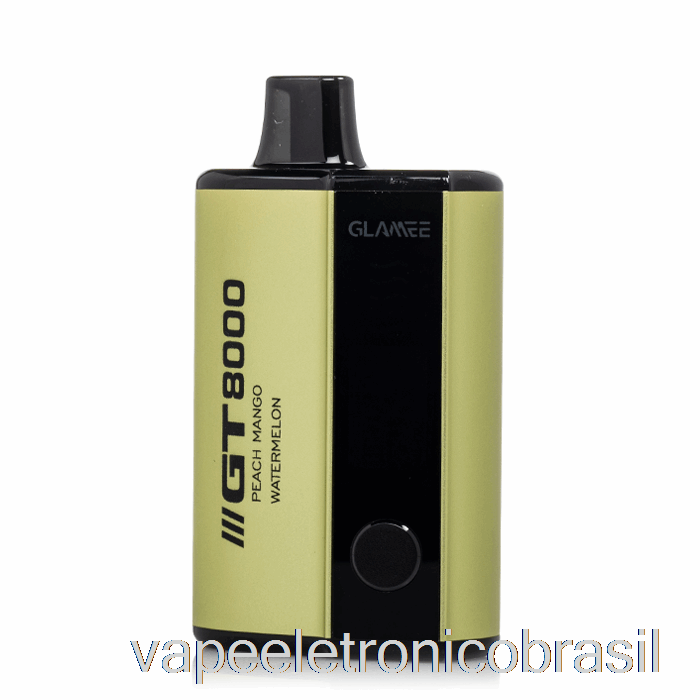 Vape Eletrônico Glamee Gt8000 Descartável Pêssego Manga Melancia